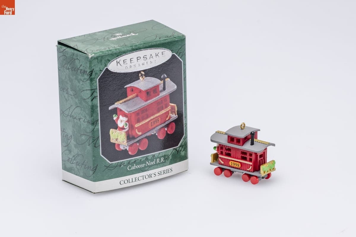 Hallmark "Noel R.R. Series: Caboose" Miniature Christmas Ornament, 1998