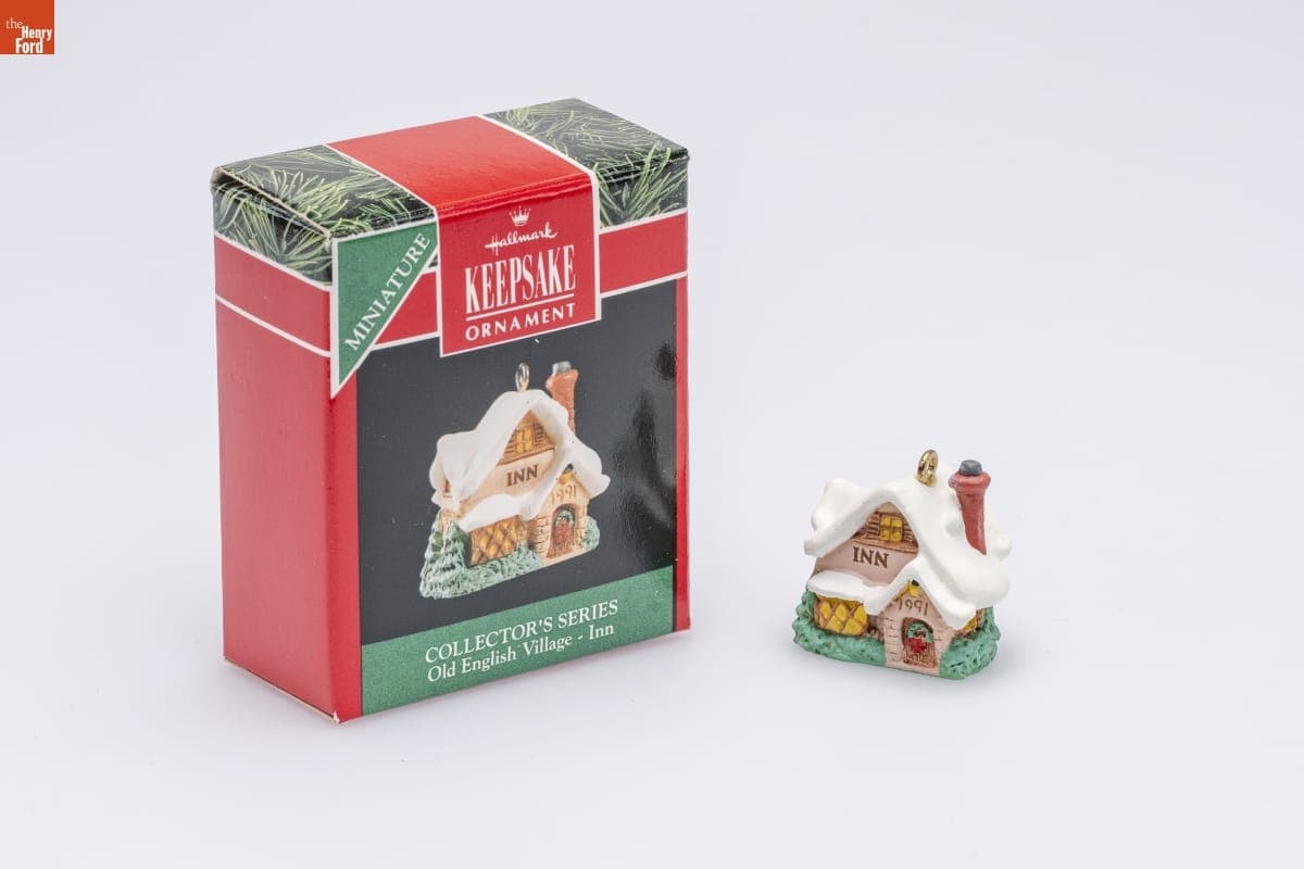 Hallmark "Old English Village Series: Inn" Miniature Christmas Ornament, 1991