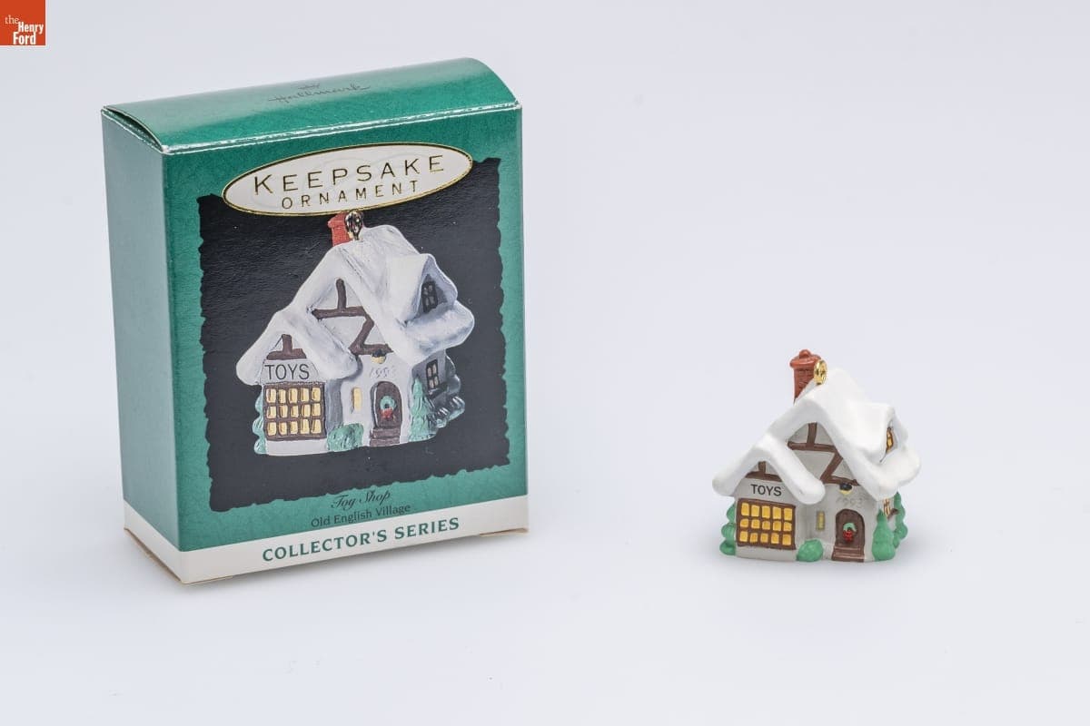 Hallmark "Old English Village Series: Toy Shop" Miniature Christmas Ornament, 1993