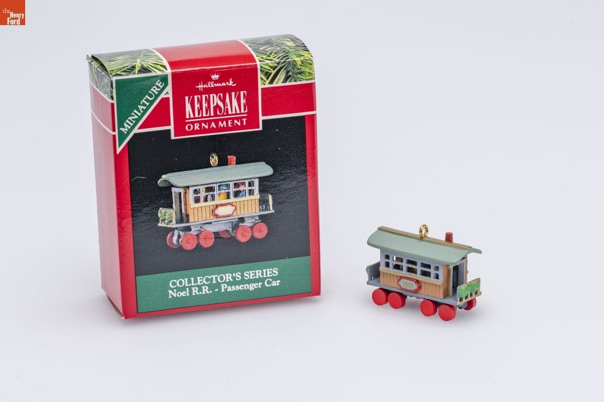 Hallmark "Noel R.R. Series: Passenger Car" Miniature Christmas Ornament, 1991