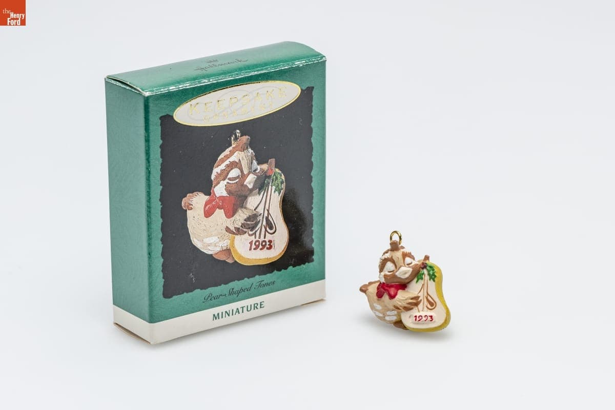 Hallmark "Pear-Shaped Tones" Miniature Christmas Ornament, 1993