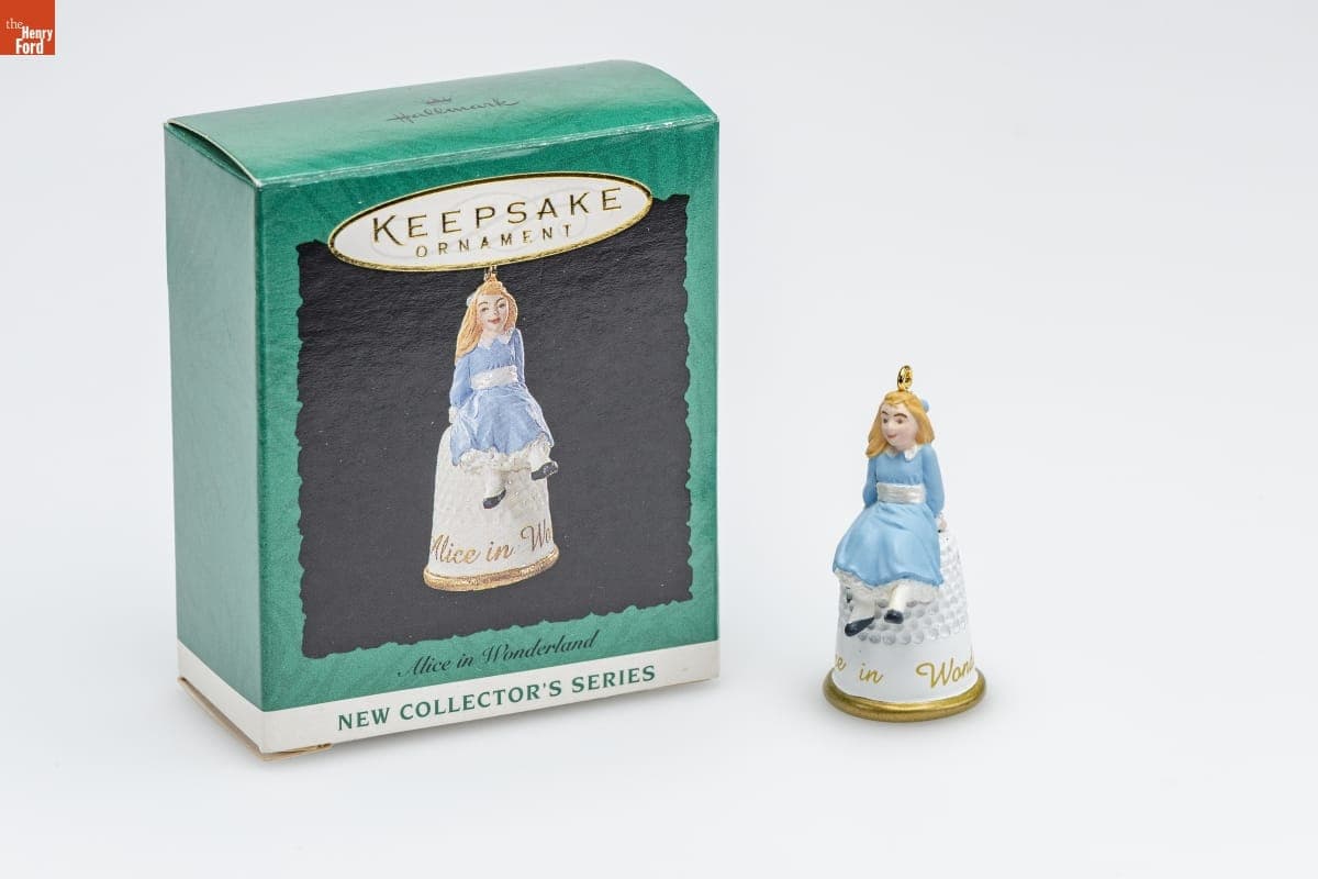 Hallmark "Alice in Wonderland Series: Alice" Miniature Christmas Ornament, 1995
