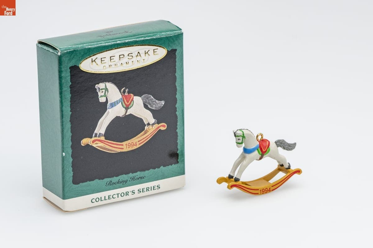 Hallmark "Rocking Horse Series" Miniature Christmas Ornament, 1994