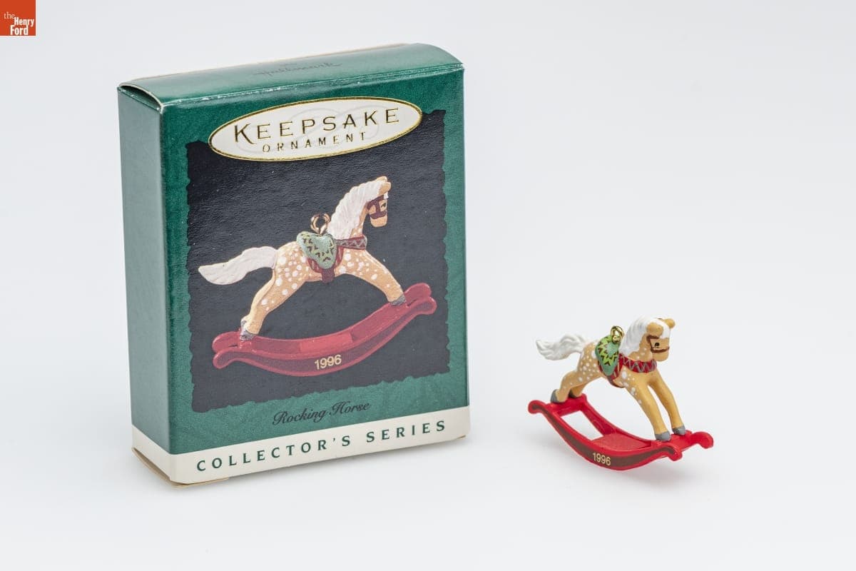 Hallmark "Rocking Horse Series" Miniature Christmas Ornament, 1996
