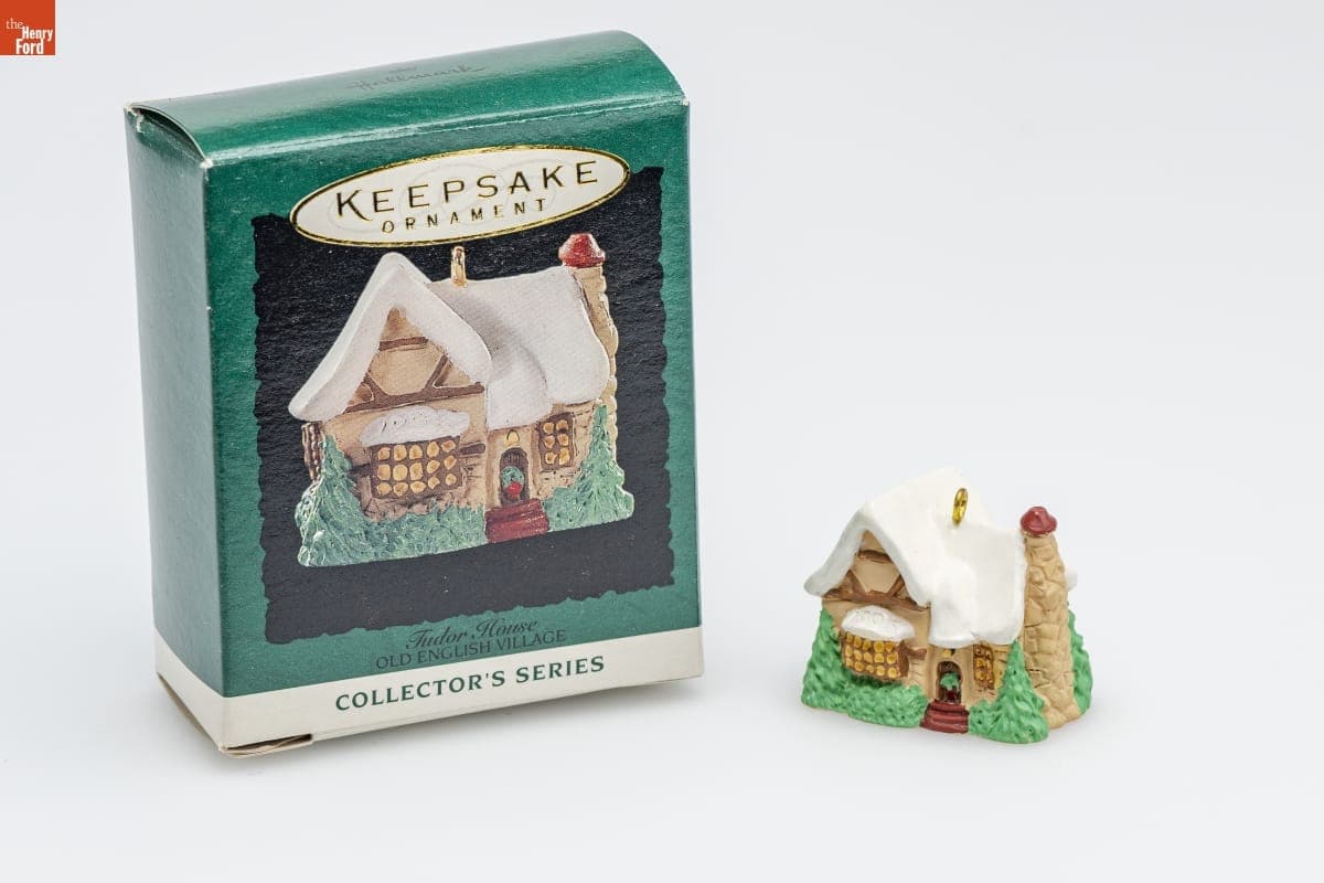 Hallmark "Old English Village Series: Tudor House" Miniature Christmas Ornament, 1995