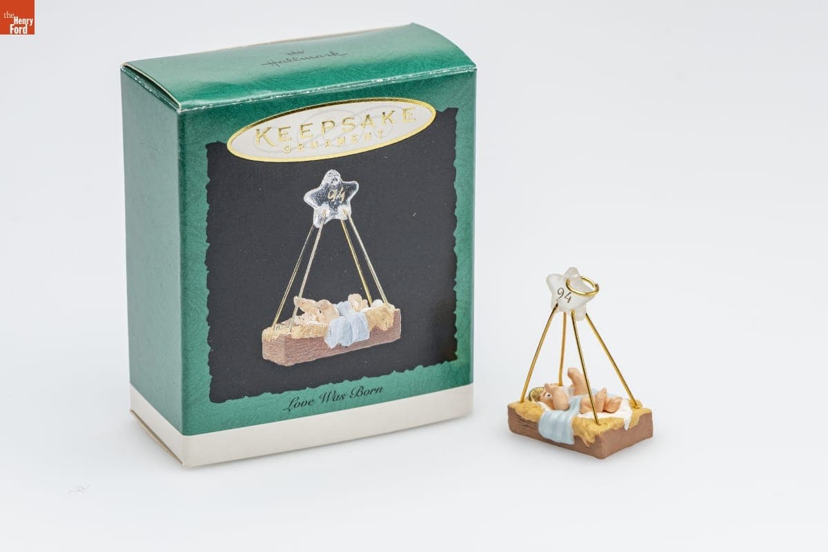 Hallmark "Love Was Born" Miniature Christmas Ornament, 1994