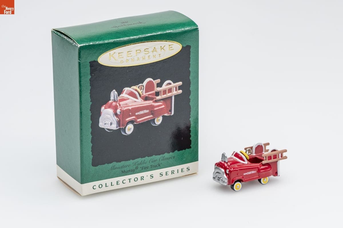 Hallmark "Miniature Kiddie Car Classics Series: Murray Fire Truck" Miniature Christmas Ornament, 1996