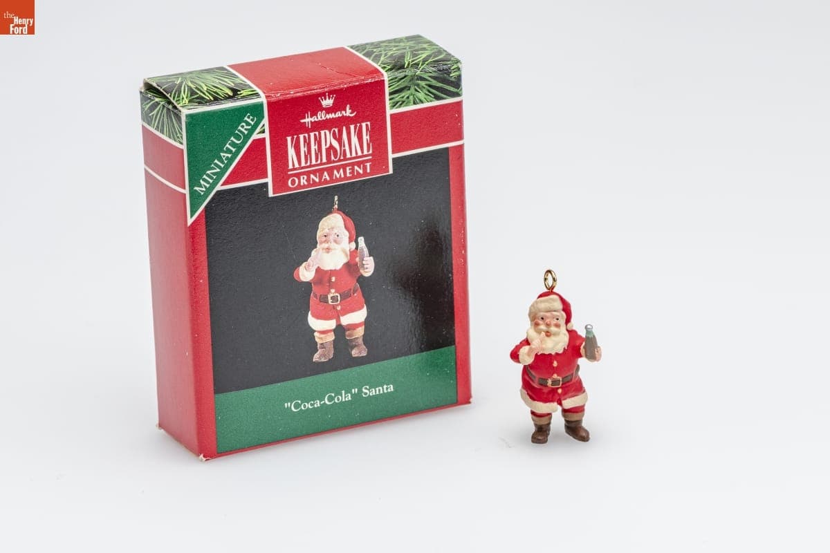 Hallmark ""Coca-Cola" Santa" Miniature Christmas Ornament, 1992