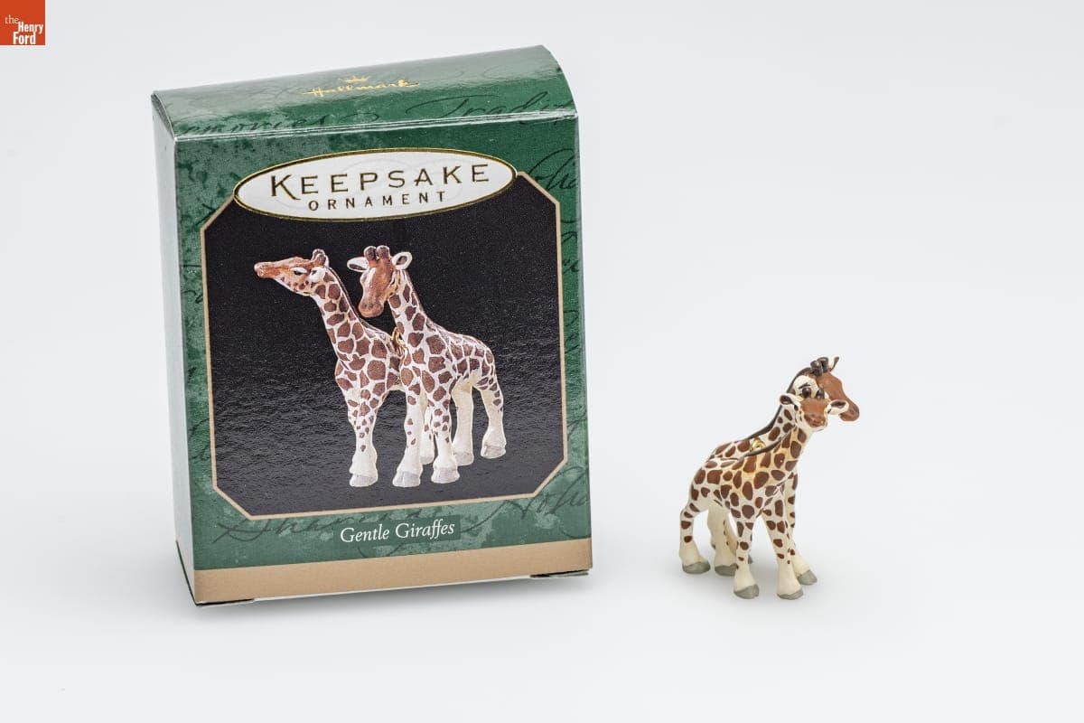Hallmark "Gentle Giraffes" Miniature Christmas Ornament, 1997
