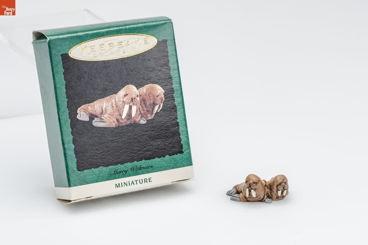 Hallmark "Merry Walruses" Miniature Christmas Ornament, 1995