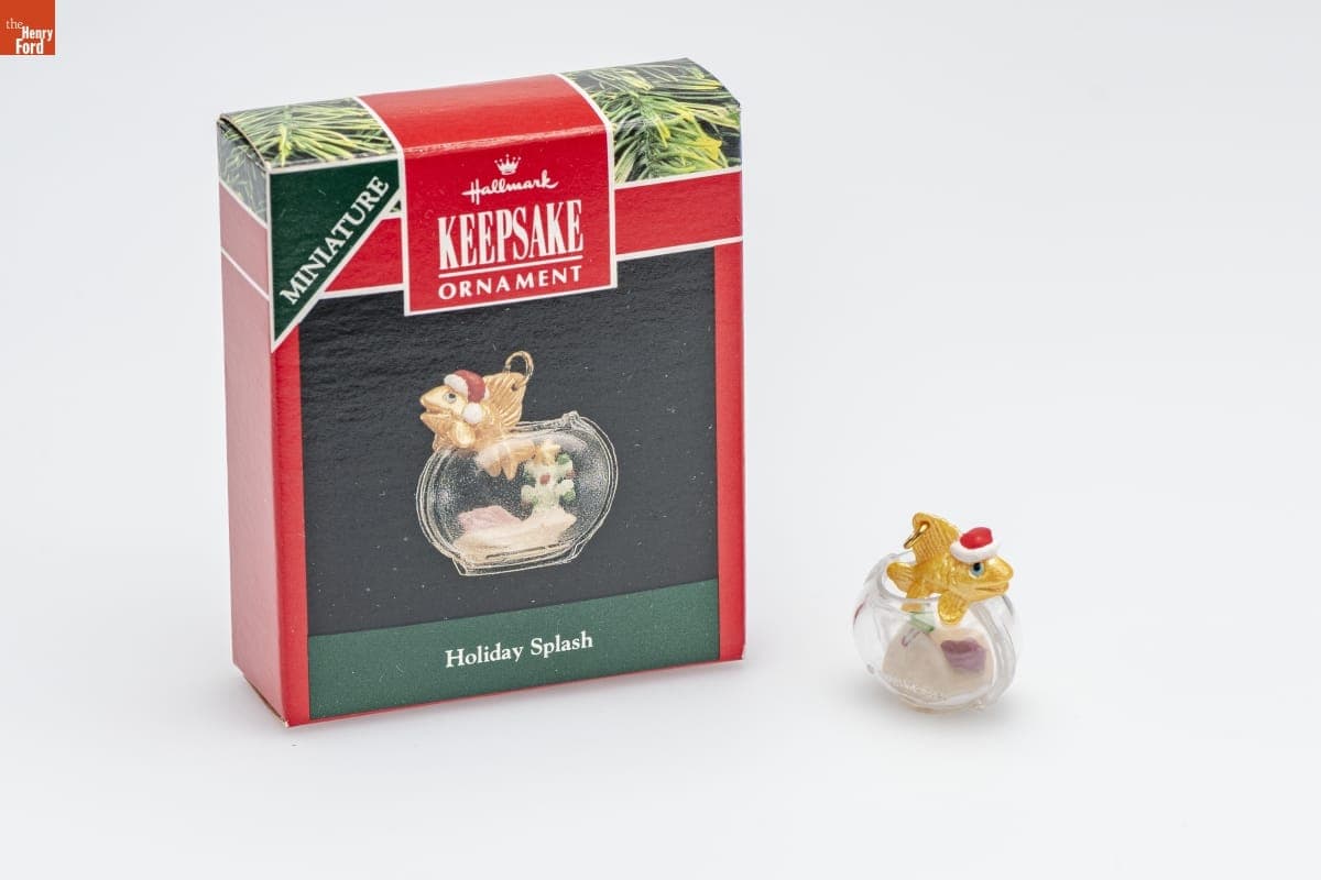 Hallmark "Holiday Splash" Miniature Christmas Ornament, 1992