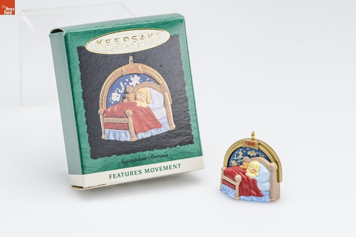 Hallmark "Sugarplum Dreams" Miniature Christmas Ornament, 1995