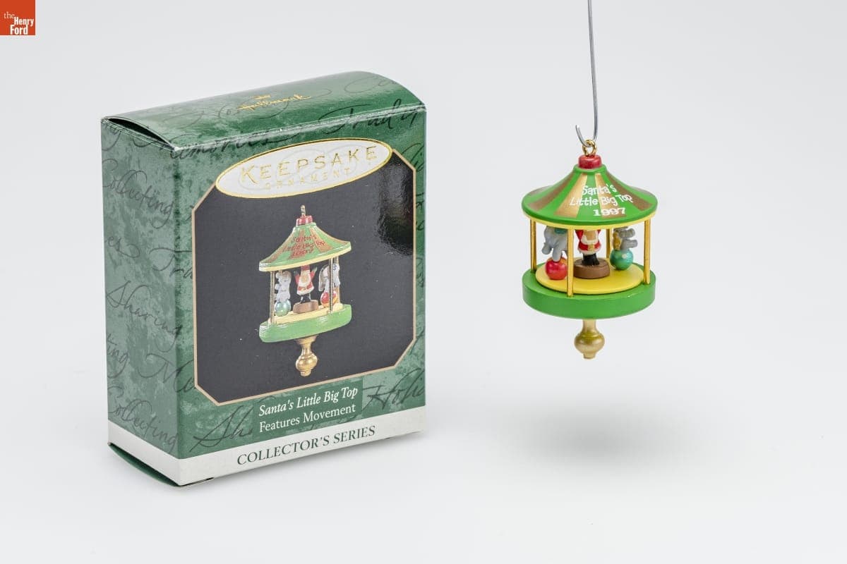 Hallmark "Santa's Little Big Top Series" Miniature Christmas Ornament, 1997