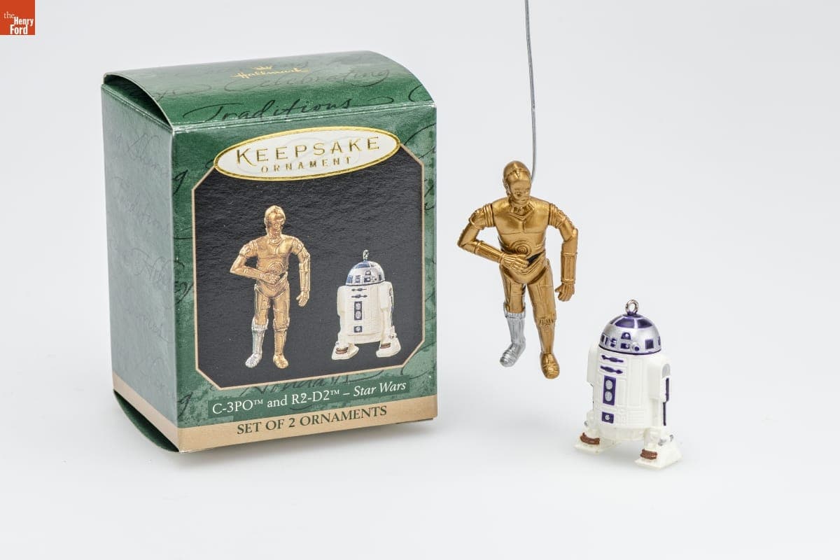 Hallmark "Star Wars: C-3PO and R2-D2" Miniature Christmas Ornaments, 1997