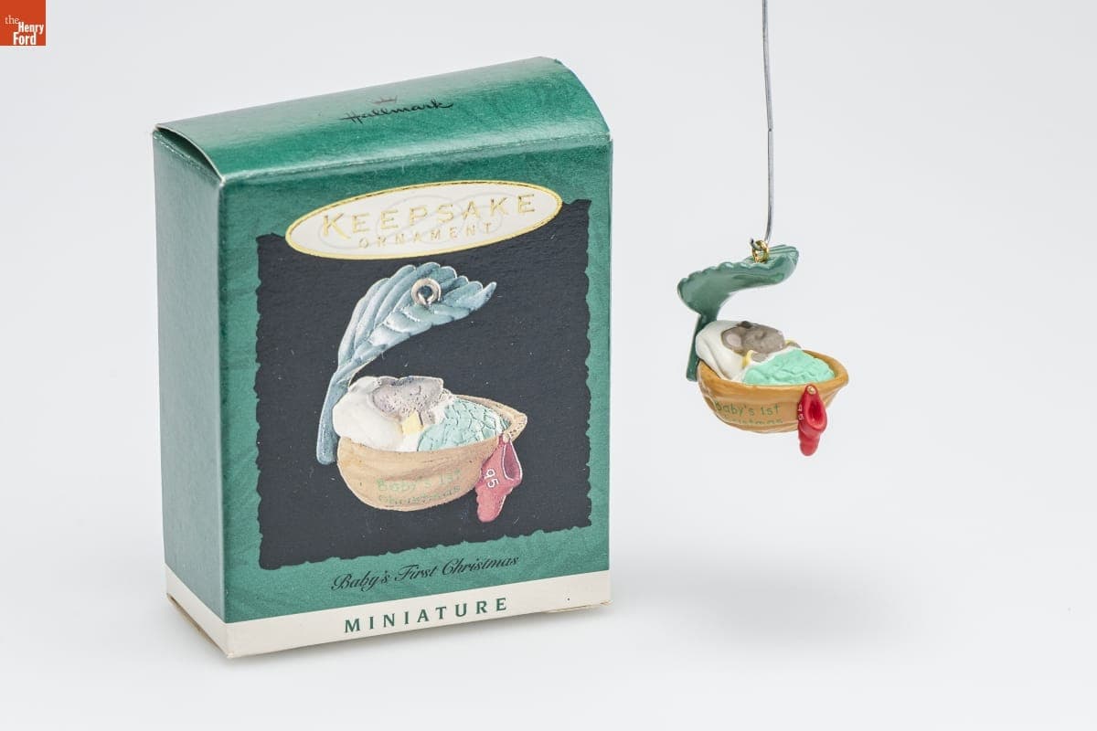Hallmark "Baby's First Christmas" Miniature Christmas Ornament, 1995