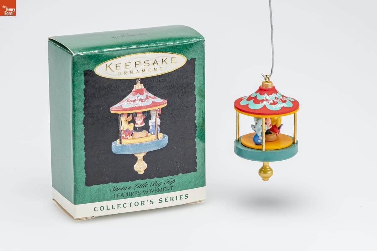 Hallmark "Santa's Little Big Top Series" Miniature Christmas Ornament, 1996