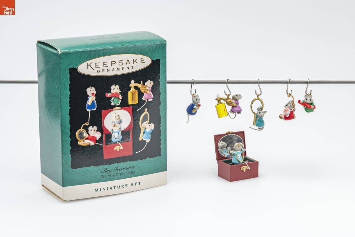 Hallmark "Tiny Treasures" Miniature Christmas Ornaments, 1995