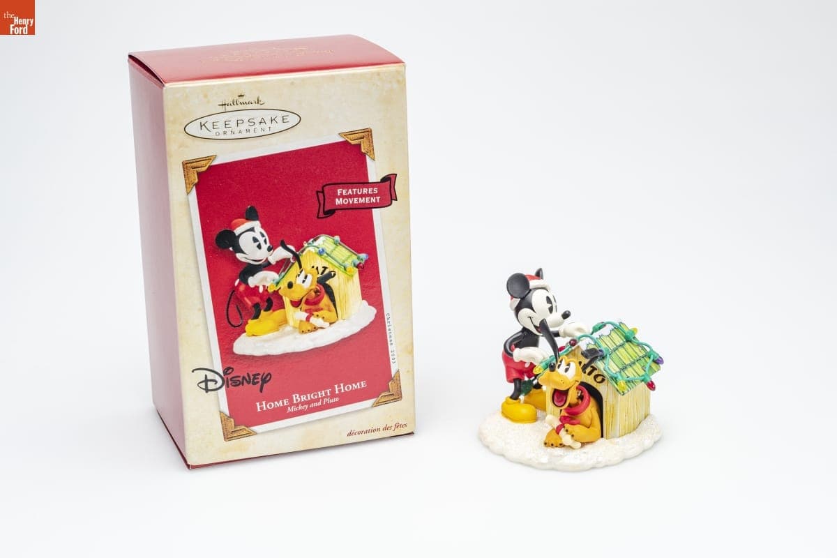 Hallmark "Mickey and Pluto: Home Bright Home" Christmas Ornament, 2003