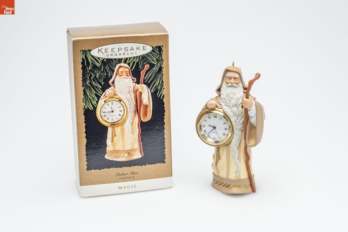 Hallmark "Father Time" Christmas Ornament, 1996