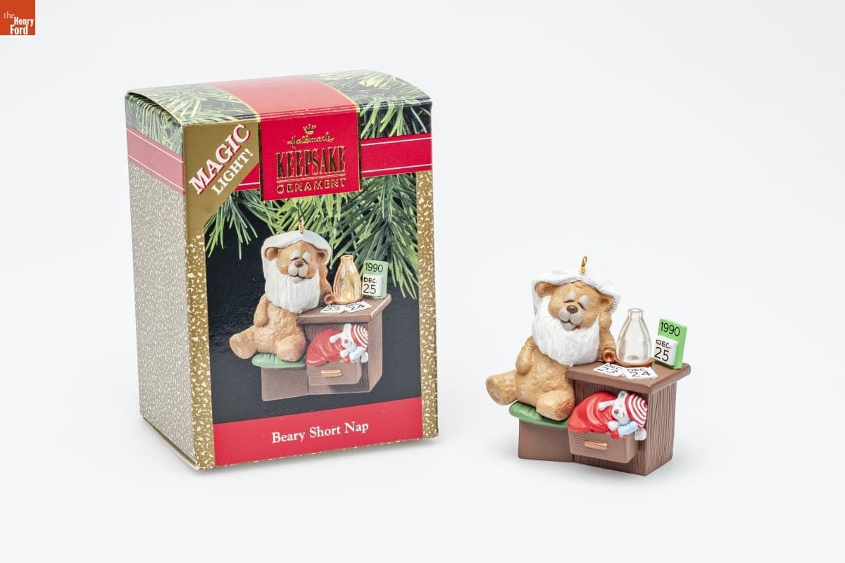 Hallmark "Beary Short Nap" Christmas Ornament, 1990