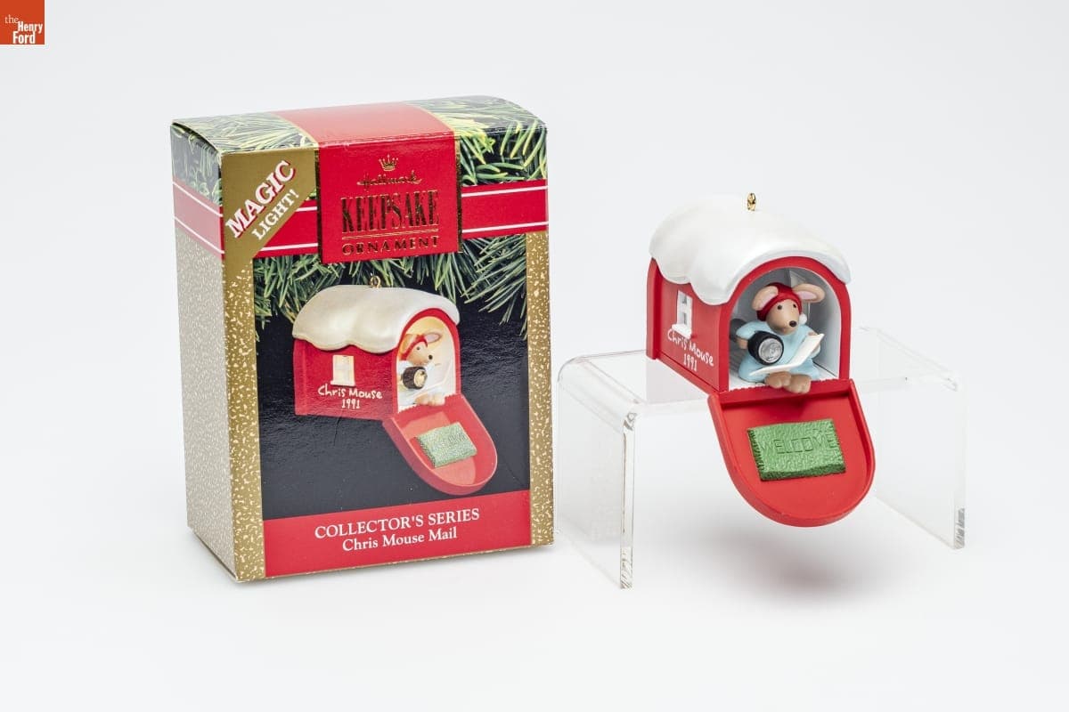 Hallmark "Chris Mouse Series: Mail" Christmas Ornament, 1991