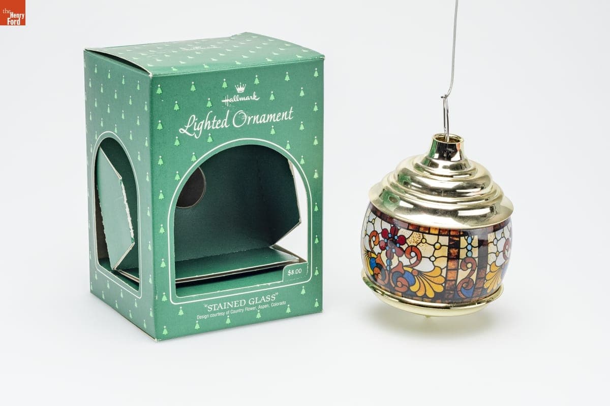Hallmark "Stained Glass" Christmas Ornament, 1984