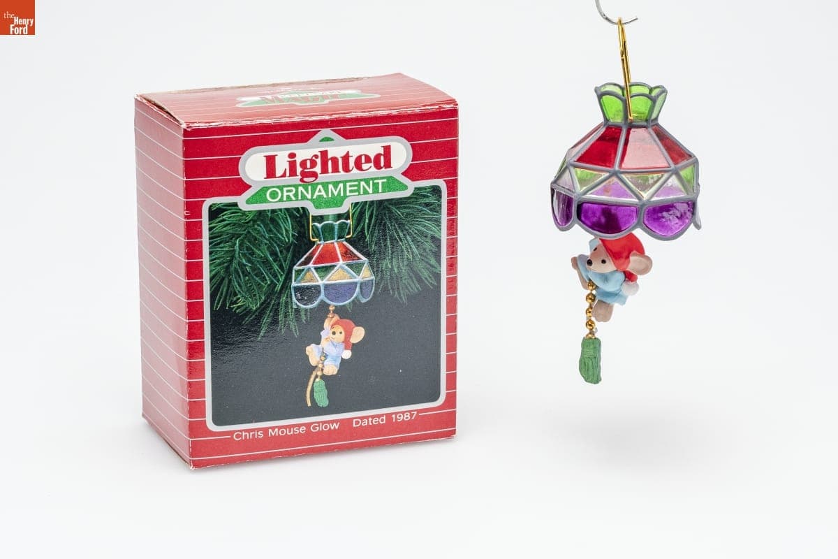 Hallmark "Chris Mouse Series: Glow" Christmas Ornament, 1987