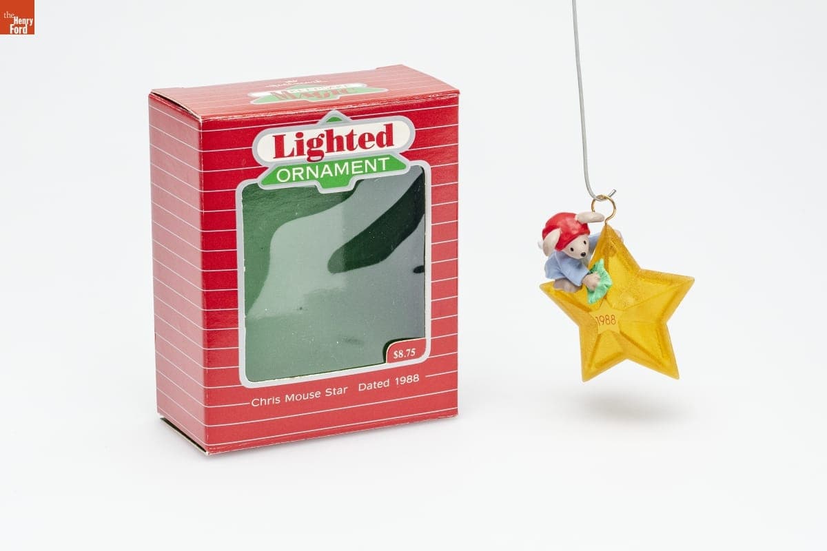 Hallmark "Chris Mouse Series: Star" Christmas Ornament, 1988