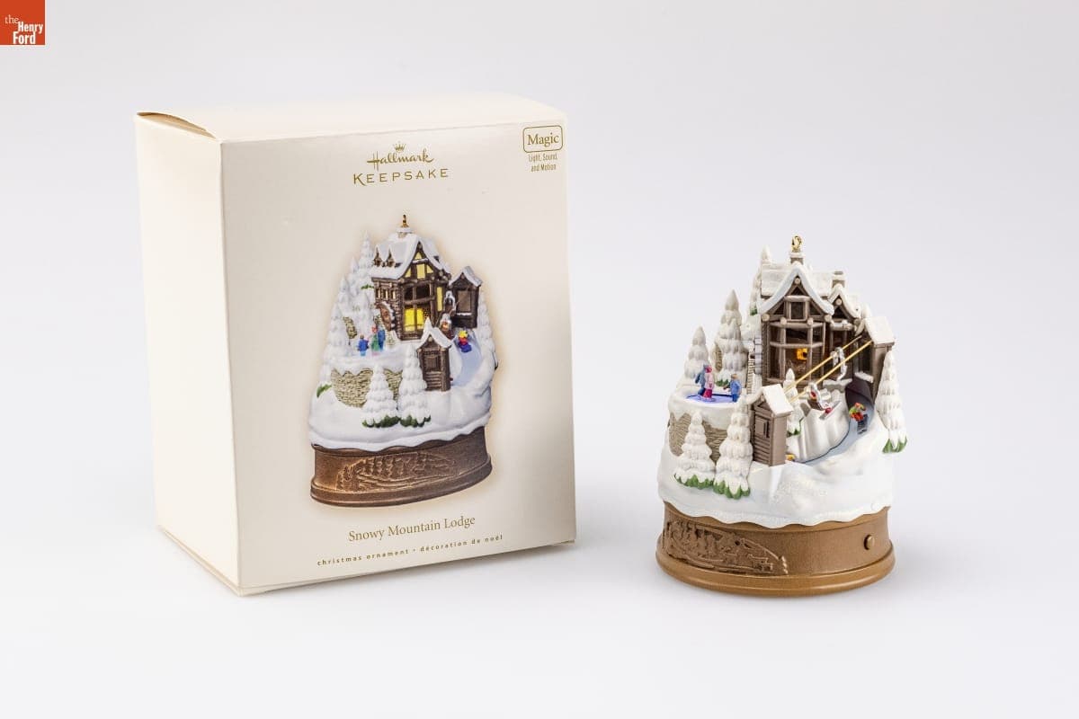 Hallmark "Snowy Mountain Lodge" Christmas Ornament, 2007