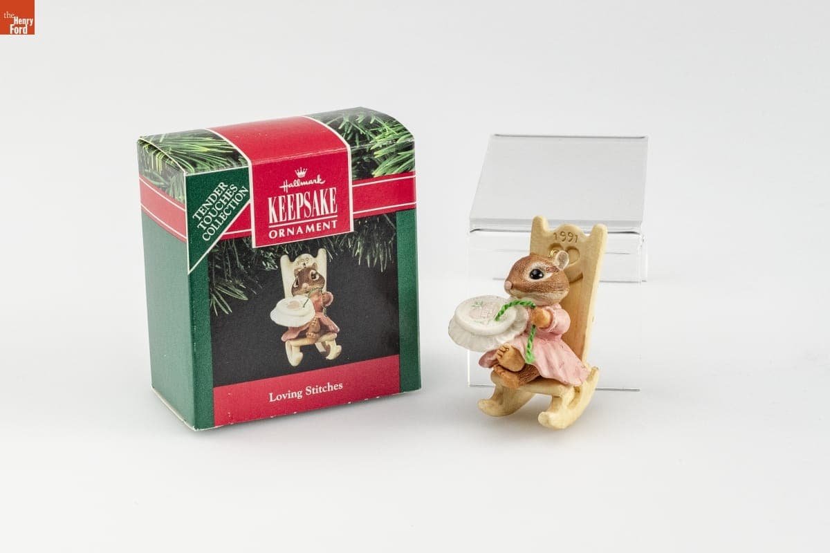Hallmark "Tender Touches: Loving Stitches" Christmas Ornament, 1991