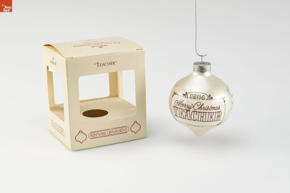 Hallmark "Teacher" Christmas Ornament, 1984