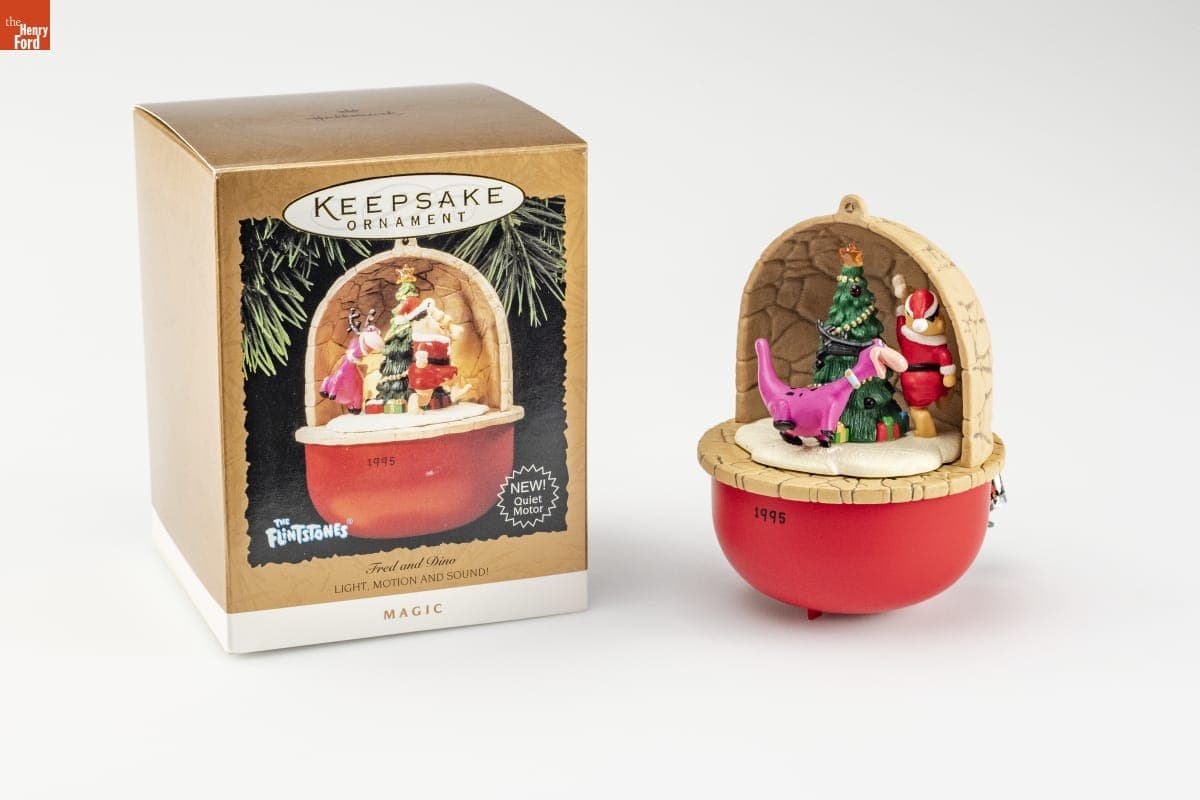 Hallmark "The Flintstones: Fred and Dino" Christmas Ornament, 1995