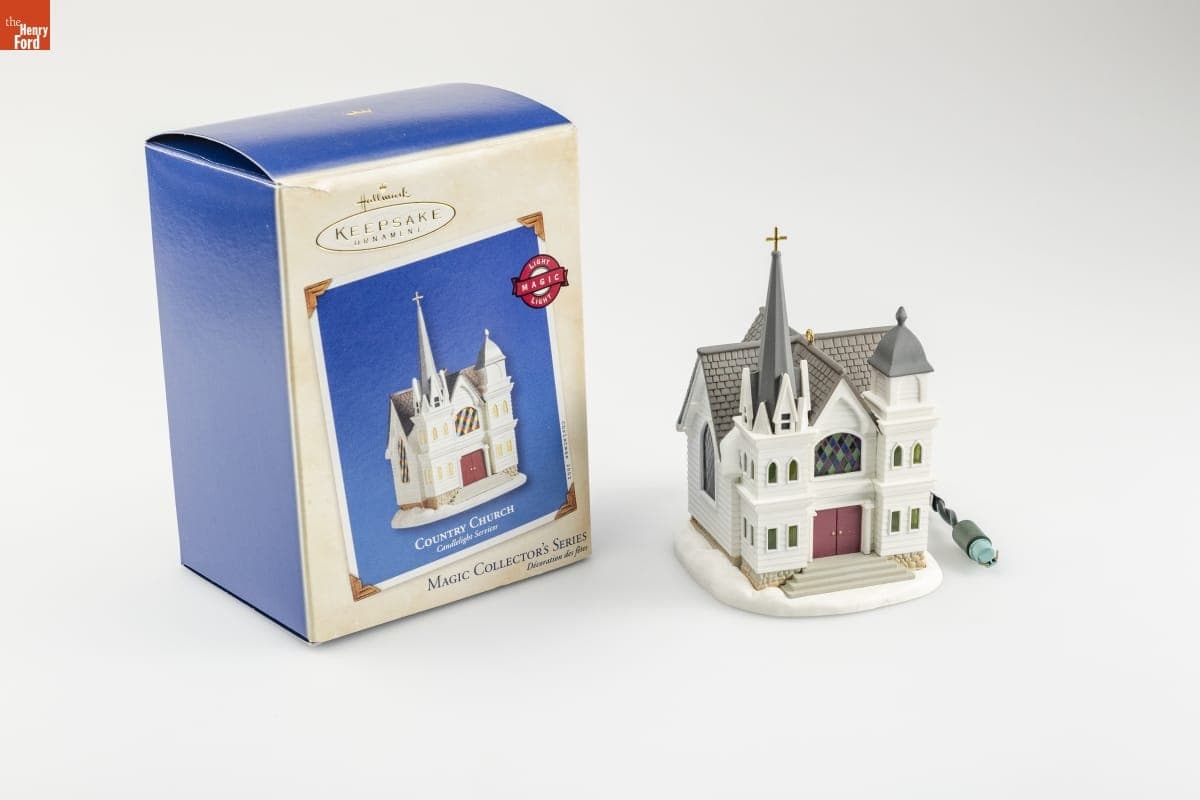 Hallmark "Candlelight Services Series: Country Church" Christmas Ornament, 2002