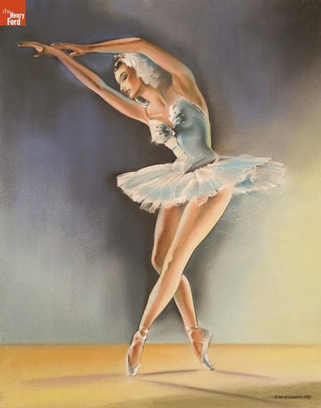 "Ballerina on Stage" by Virgil M. Exner, 1957