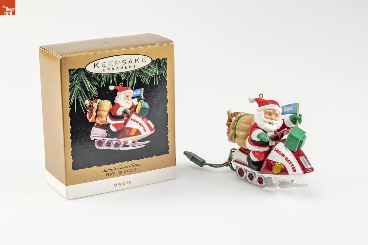 Hallmark "Santa's Snow-Getter" Christmas Ornament, 1993