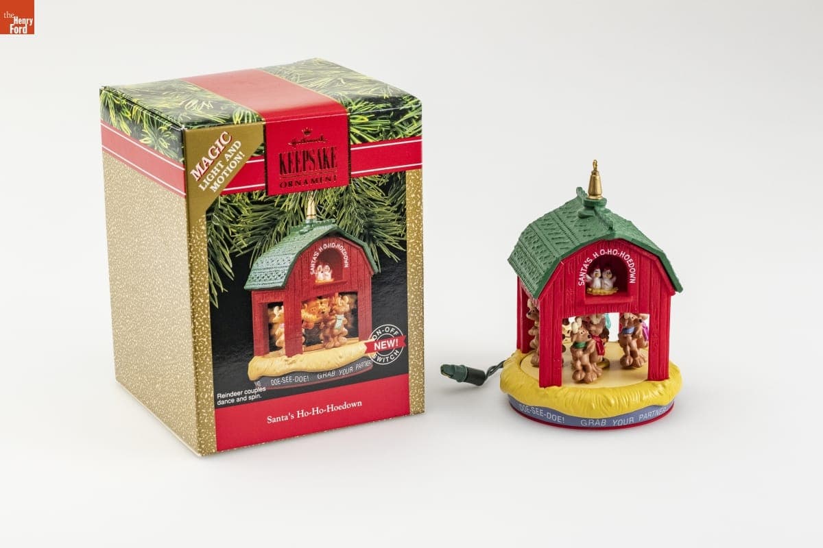 Hallmark "Santa's Ho-Ho-Hoedown" Christmas Ornament, 1990