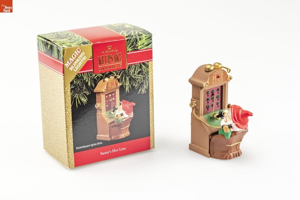 Hallmark "Santa's Hot Line" Christmas Ornament, 1991