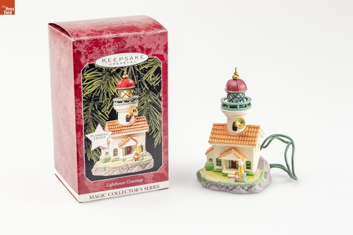 Hallmark "Lighthouse Greetings Series" Christmas Ornament, 1998