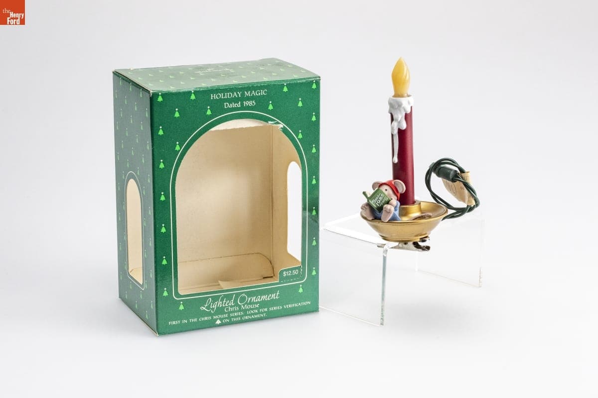 Hallmark "Chris Mouse Series" Christmas Ornament, 1985