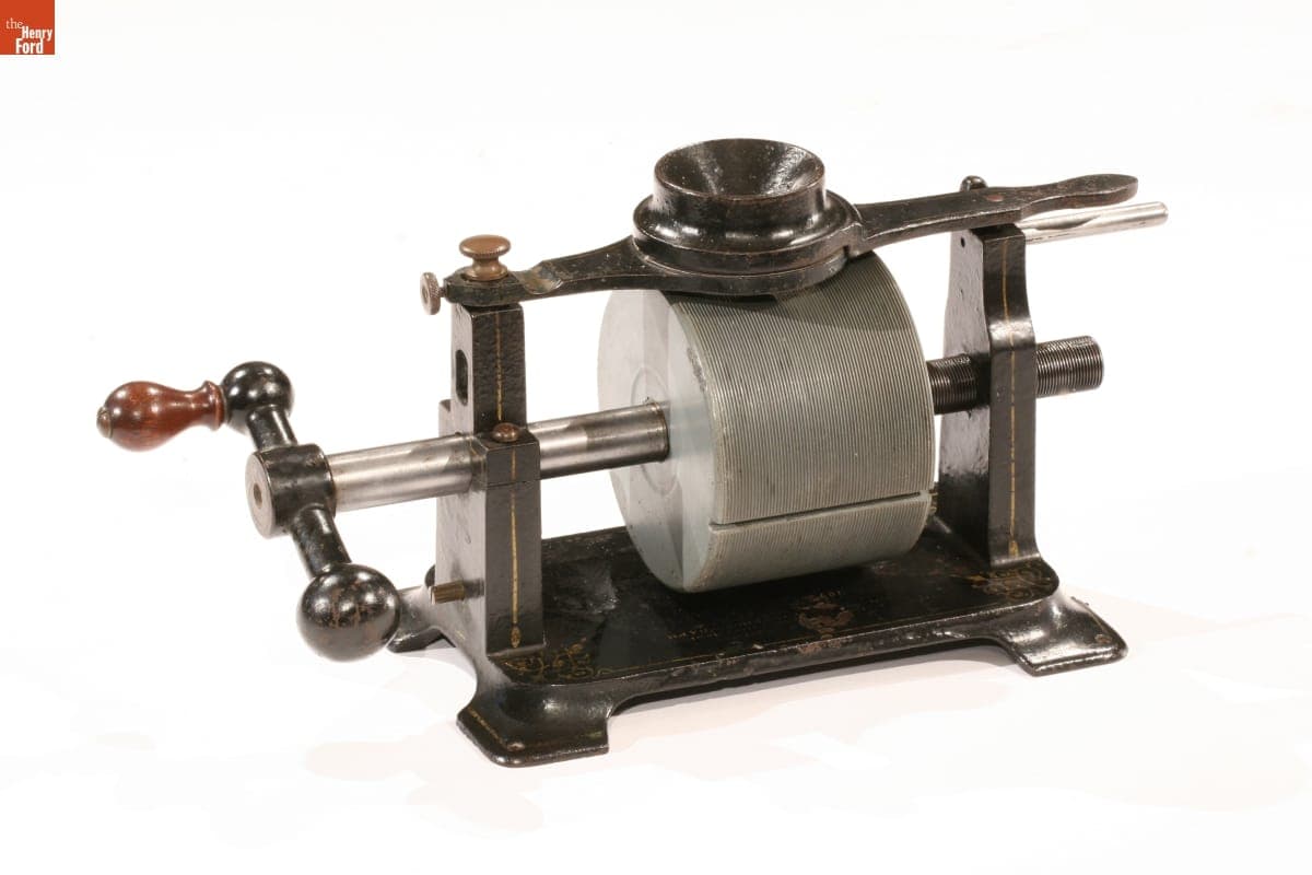 Tinfoil Phonograph Given to Francis Jehl by Thomas Edison, 1878-1879