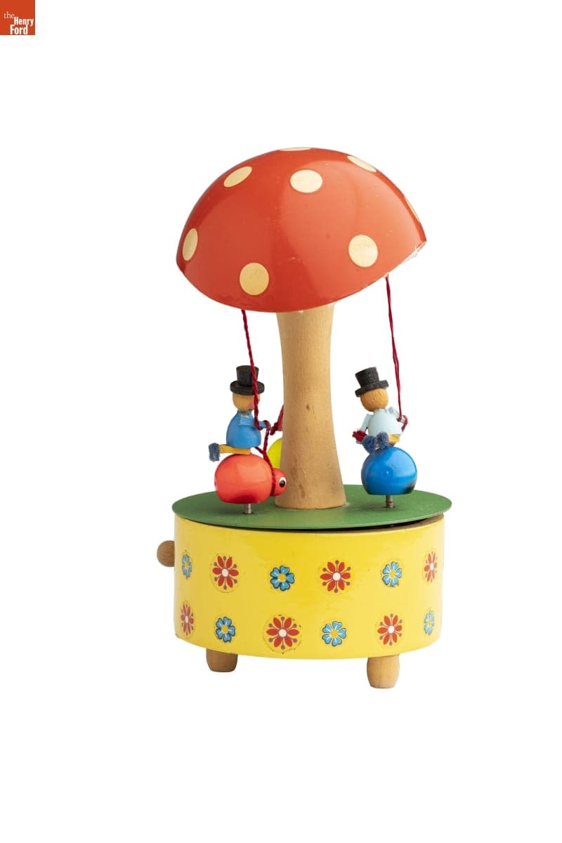 Scandinavian Mushroom Music Box, 1950-1970