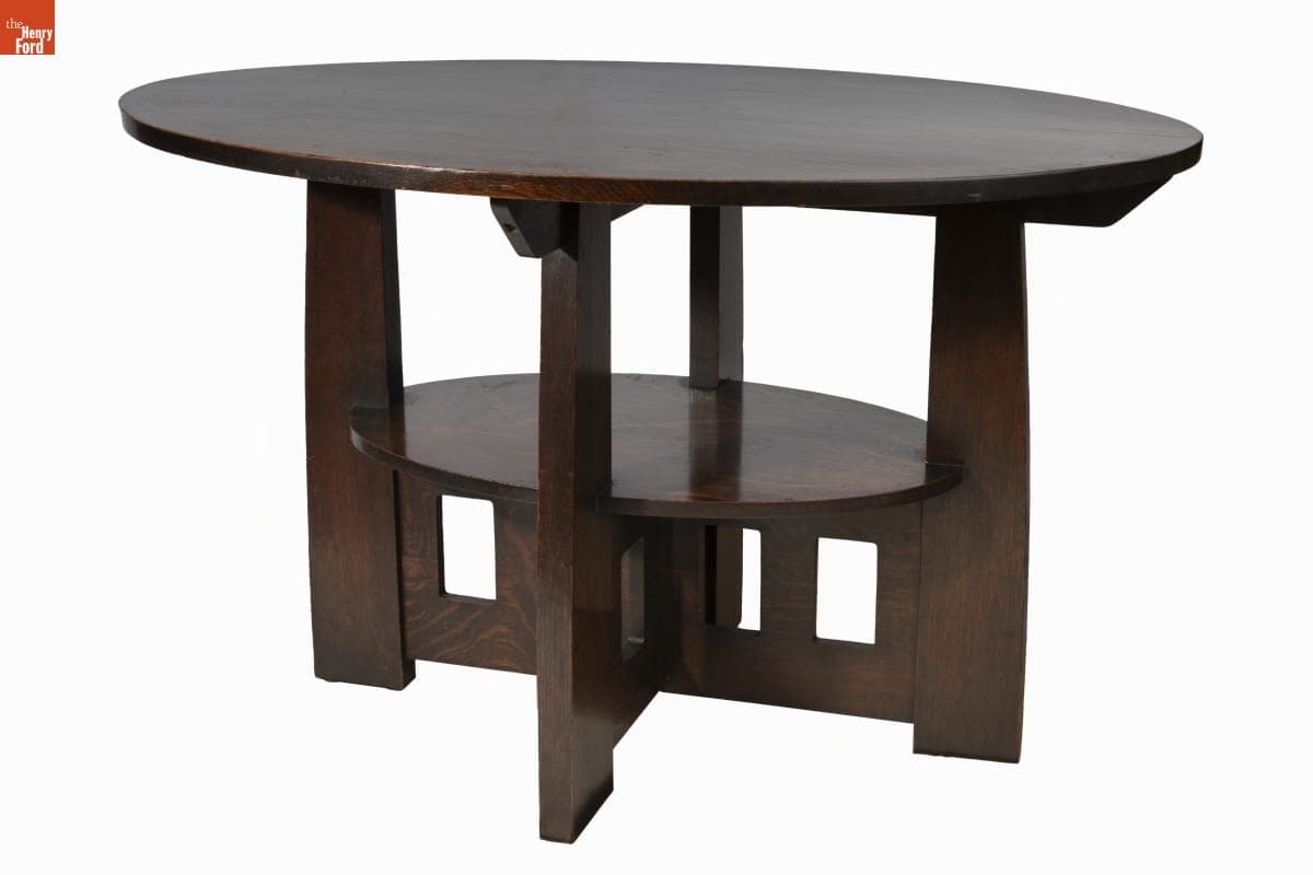 Limbert Model 158 Double Oval Table, circa 1910