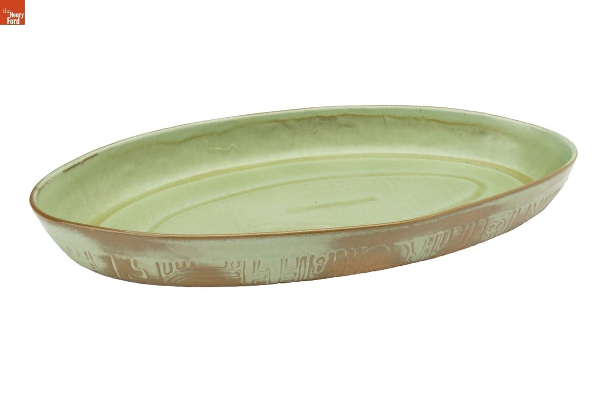 Frankoma "Mayan-Aztec" Platter, 1960-1990