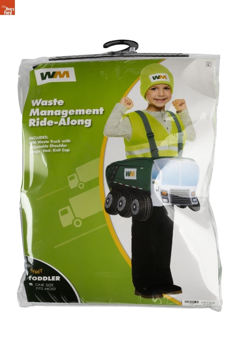 Waste Management Ride-Along Halloween Costume, Worn by Simon Morland in 2022