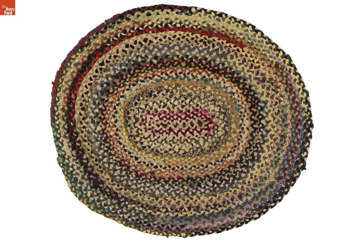 Braided Rug, Made by Yvonne Smith Hafner, 1960-1970