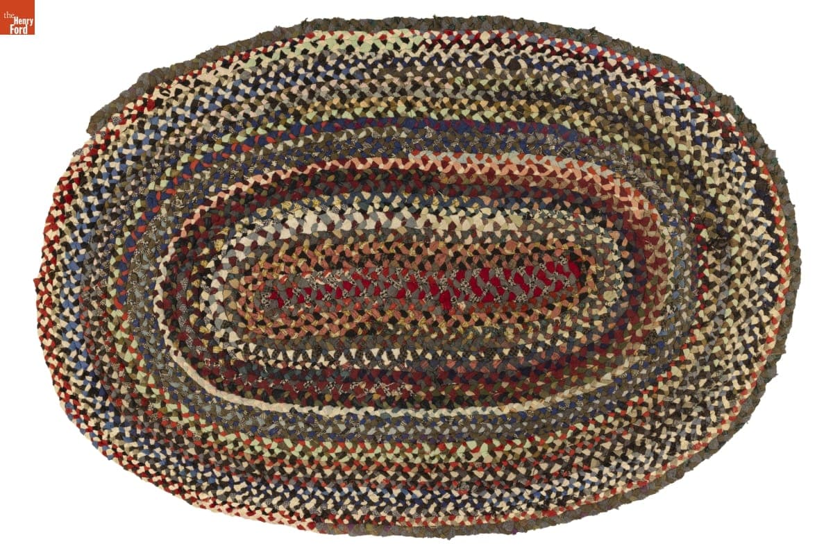 Braided Rug, Made by Yvonne Smith Hafner, 1960-1970