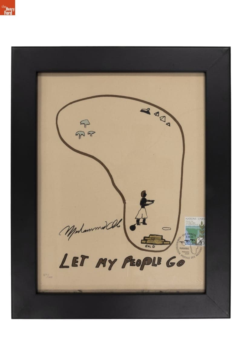 "Freedom" Serigraph by Muhammad Ali, 1979