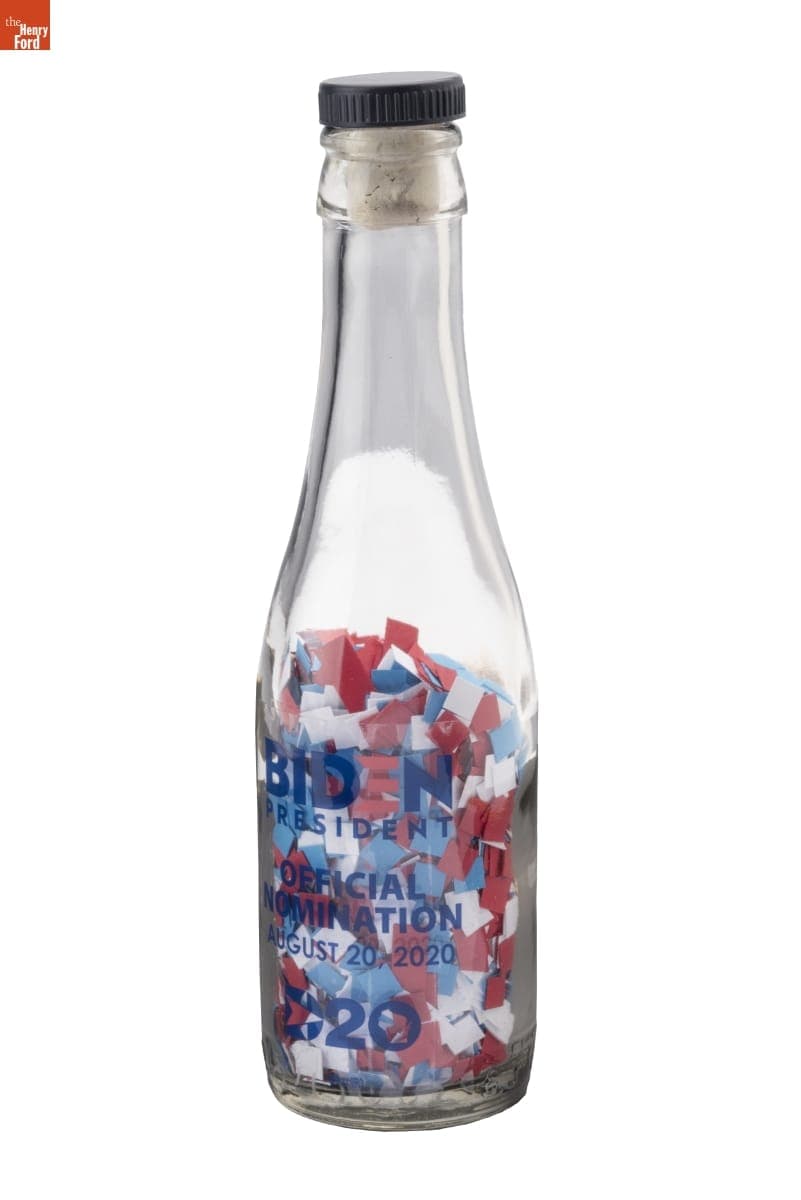 Bottle of Confetti, Presented at 2020 Democratic National Convention, August 2020