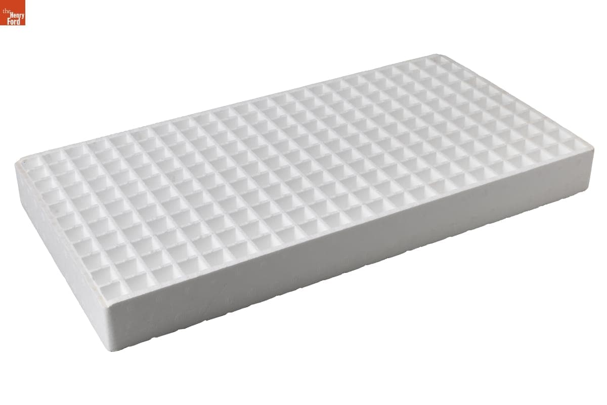 Styrofoam Flat, Used with "Poor Boy" Tobacco Seeder, 1994