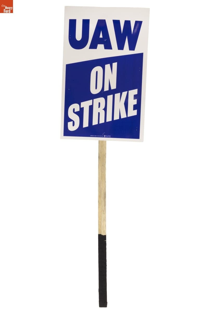"UAW on Strike" Sign, 2023